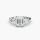 Three-Stone Ring (Baguette Side Stones) The Perfect Carat