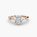 Three-Stone Ring (Baguette Side Stones) The Perfect Carat