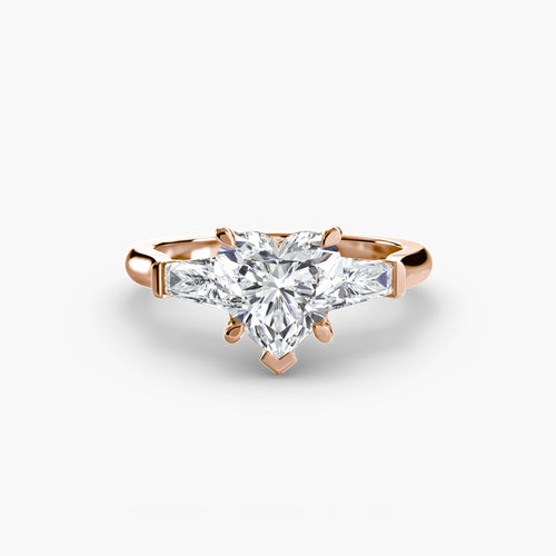 Three-Stone Ring (Baguette Side Stones) The Perfect Carat