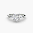 Three-Stone Ring (Baguette Side Stones) The Perfect Carat