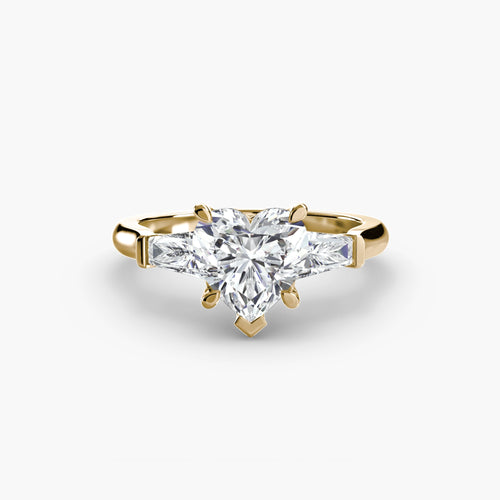 Three-Stone Ring (Baguette Side Stones) The Perfect Carat