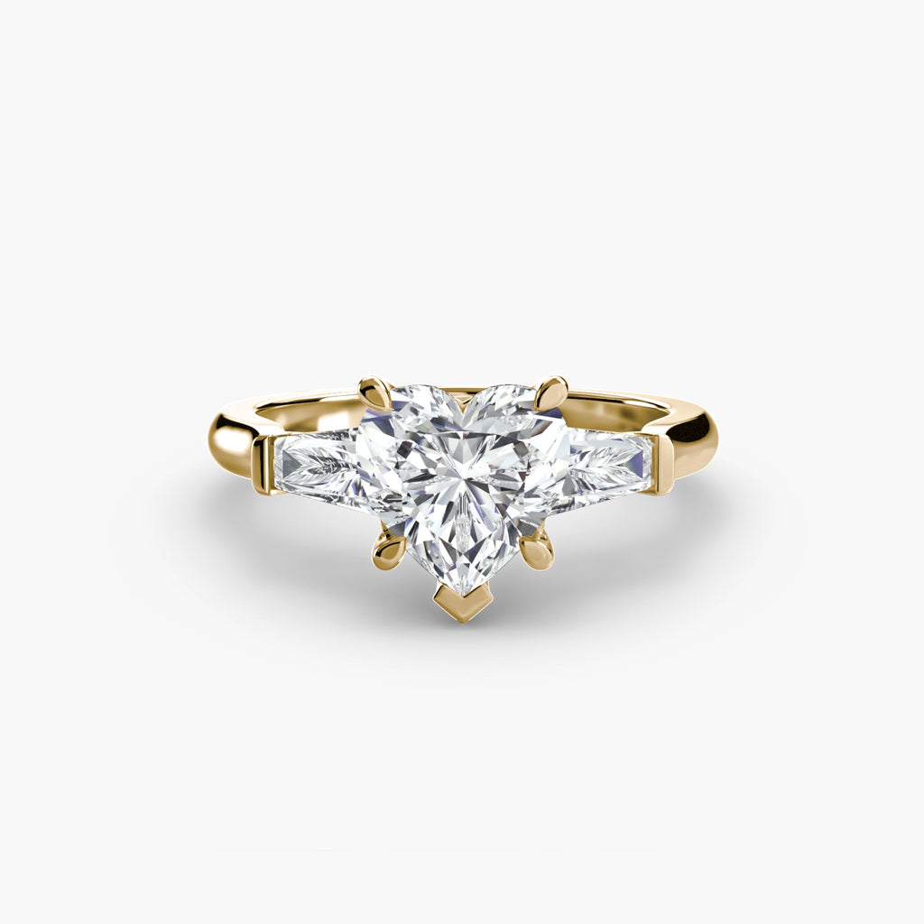 Three-Stone Ring (Baguette Side Stones) The Perfect Carat