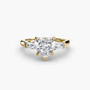 Three-Stone Ring (Baguette Side Stones) The Perfect Carat