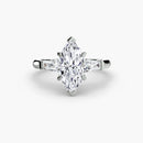 Three-Stone Ring (Baguette Side Stones) The Perfect Carat