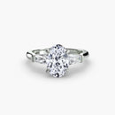 Three-Stone Ring (Baguette Side Stones) The Perfect Carat