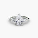 Three-Stone Ring (Baguette Side Stones) The Perfect Carat