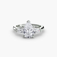 Three-Stone Ring (Baguette Side Stones)