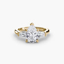 Three-Stone Ring (Baguette Side Stones) The Perfect Carat