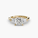 Three-Stone Ring (Baguette Side Stones) The Perfect Carat