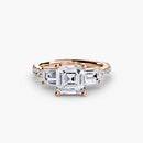 Three-Stone Ring with Pavé Band 4 The Perfect Carat