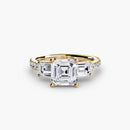 Three-Stone Ring with Pavé Band 4 The Perfect Carat