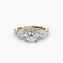 Three-Stone Ring with Pavé Band 4 The Perfect Carat