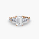 Three-Stone Ring with Pavé Band 4 The Perfect Carat