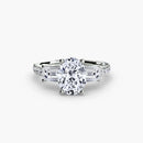 Three-Stone Ring with Pavé Band 4 The Perfect Carat