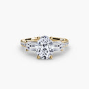 Three-Stone Ring with Pavé Band 4 The Perfect Carat