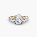 Three-Stone Ring with Pavé Band 4 The Perfect Carat