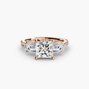 Three-Stone Ring with Pavé Band 4 The Perfect Carat