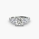 Three-Stone Ring with Pavé Band 4 The Perfect Carat