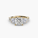 Three-Stone Ring with Pavé Band 4 The Perfect Carat
