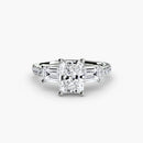Three-Stone Ring with Pavé Band 4 The Perfect Carat