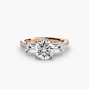 Three-Stone Ring with Pavé Band 4 The Perfect Carat