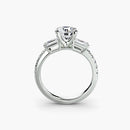 Three-Stone Ring with Pavé Band 4 The Perfect Carat