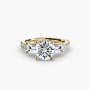 Three-Stone Ring with Pavé Band 4 The Perfect Carat
