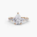 Three-Stone Ring with Pavé Band 5 The Perfect Carat