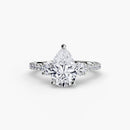 Three-Stone Ring with Pavé Band 5 The Perfect Carat