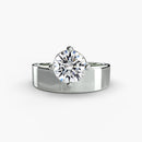 Wide Band Solitaire The Perfect Carat
