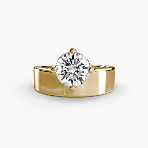 Wide Band Solitaire The Perfect Carat