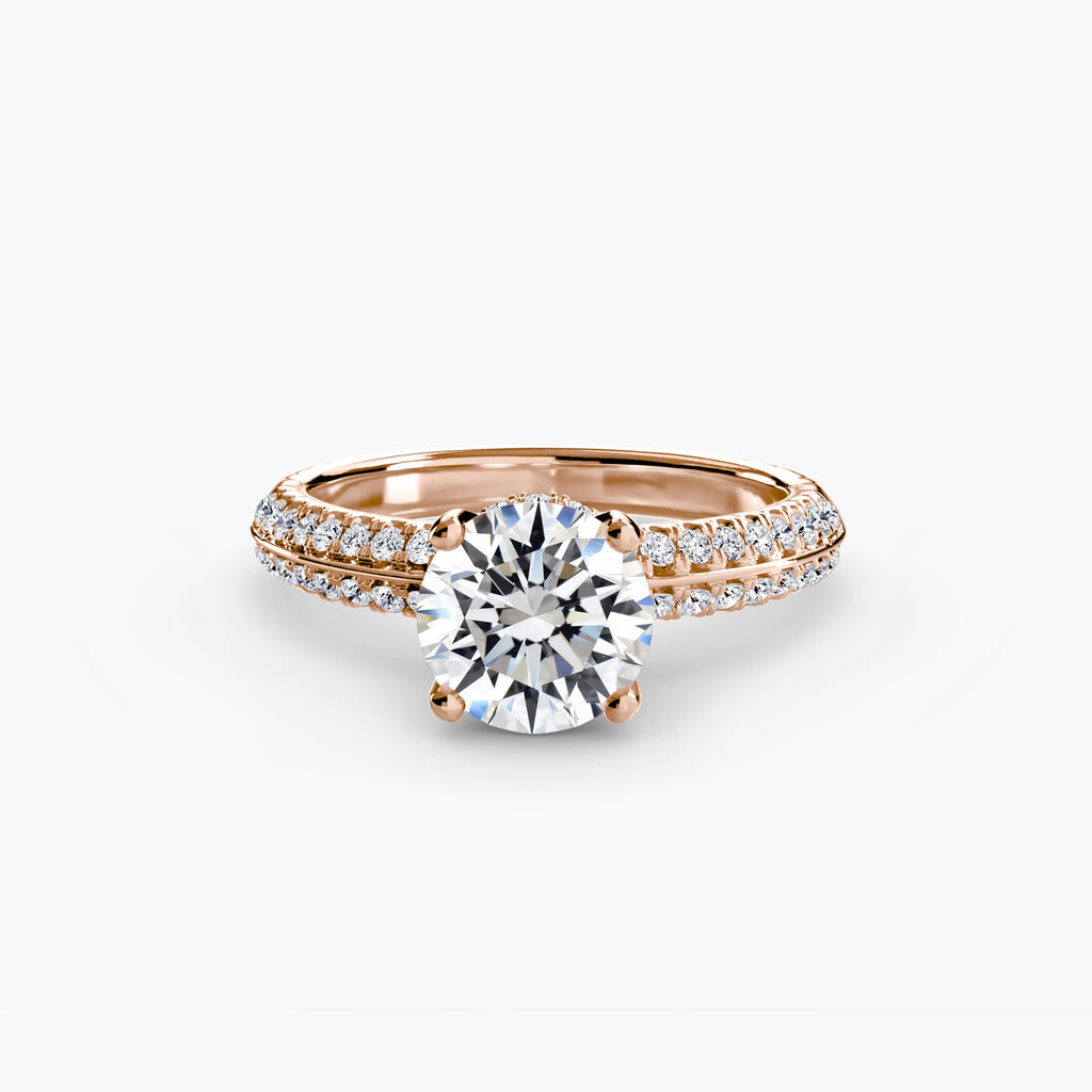 Solitaire with Pavé The Perfect Carat