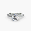 Solitaire with Pavé The Perfect Carat