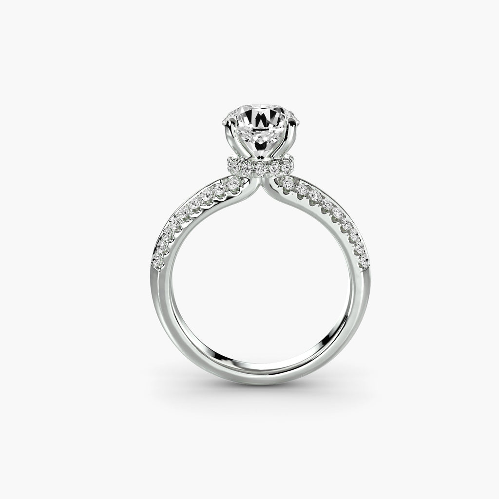 Solitaire with Pavé The Perfect Carat