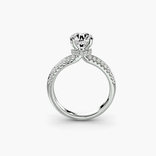 Solitaire with Pavé The Perfect Carat