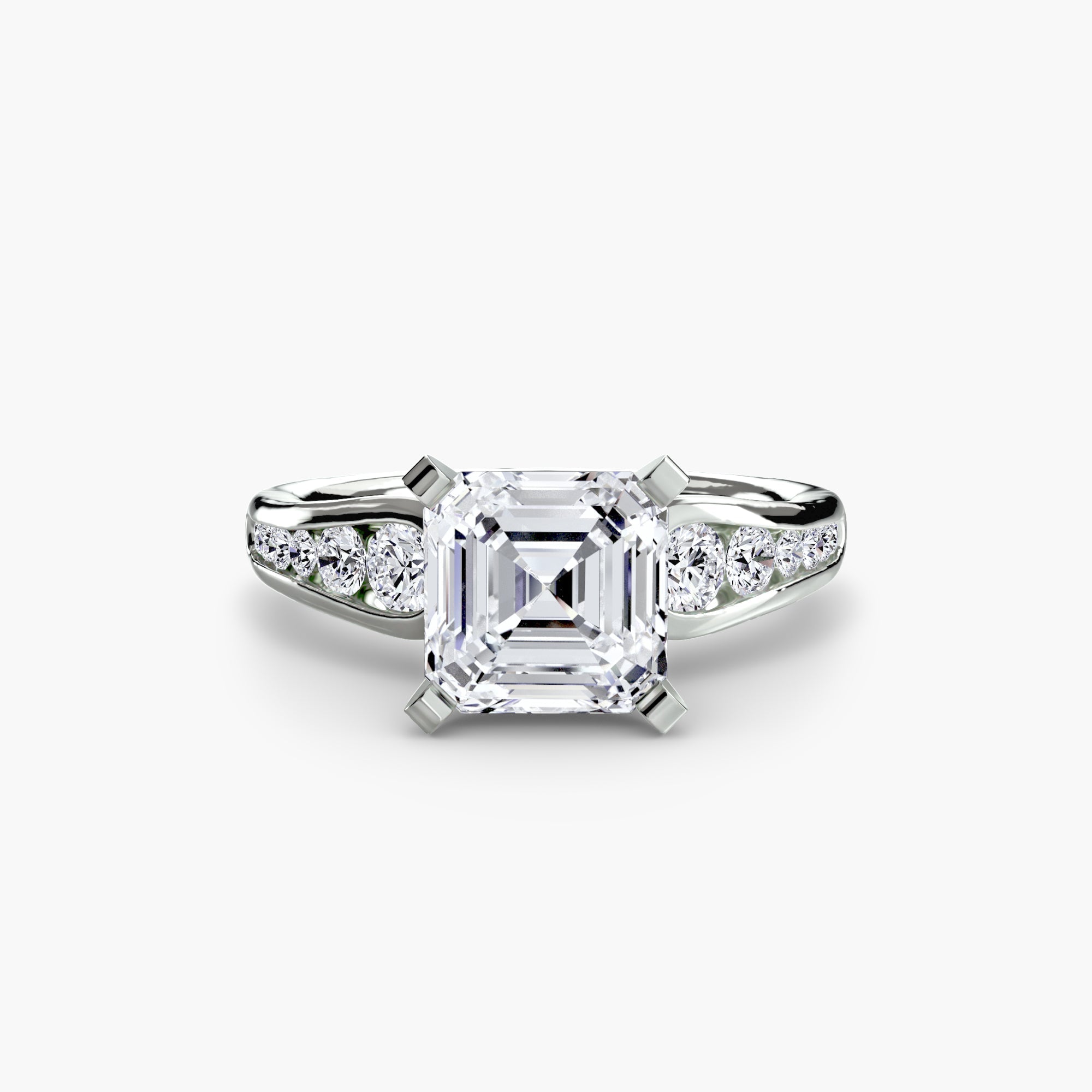 Solitaire with Pavé 2 The Perfect Carat