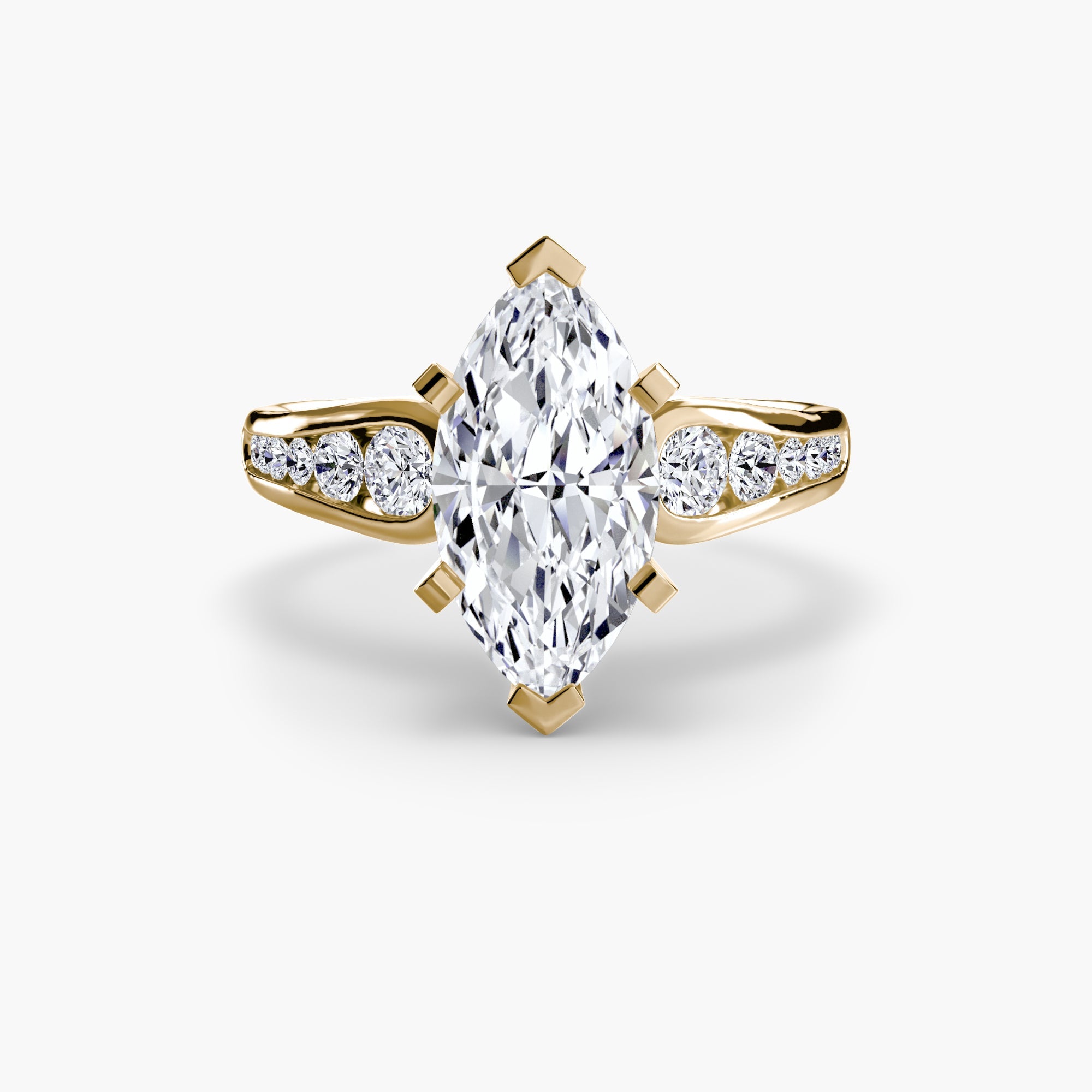 Solitaire with Pavé 2 The Perfect Carat