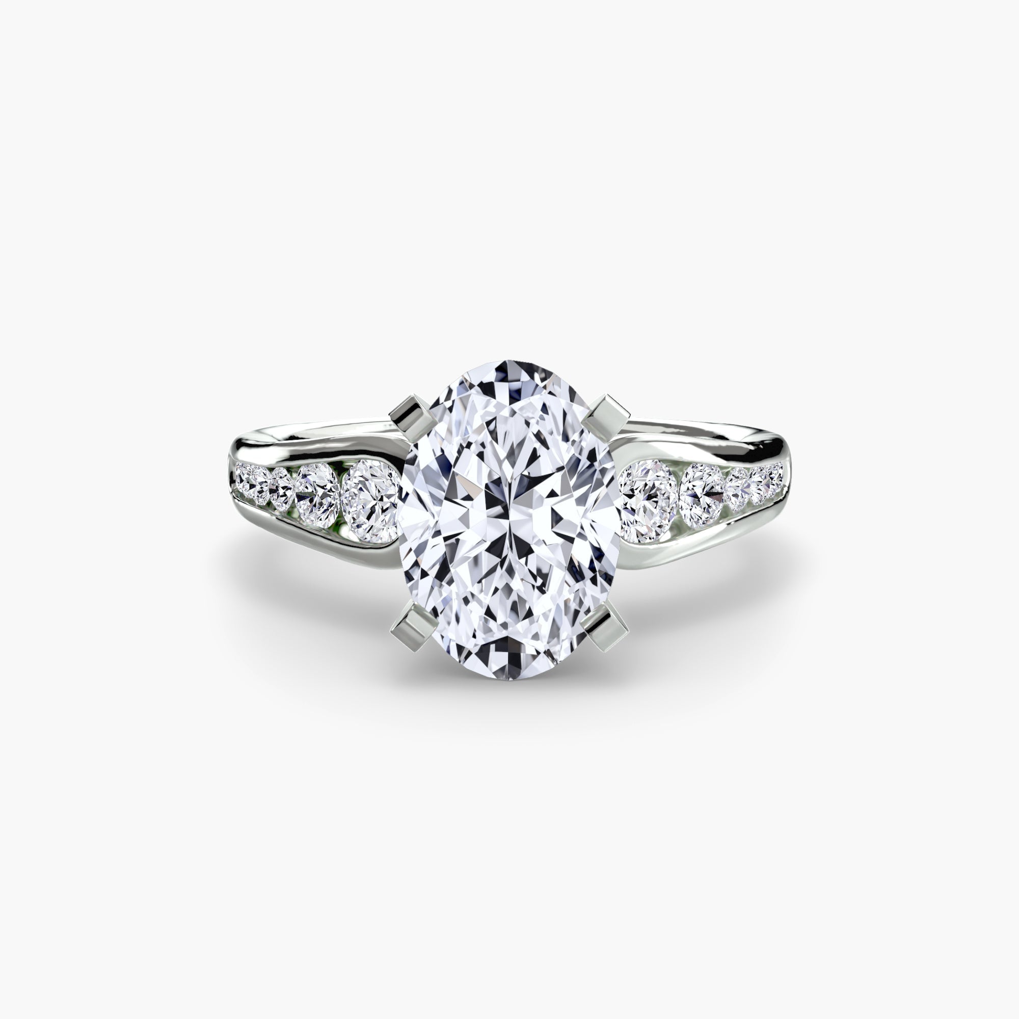 Solitaire with Pavé 2 The Perfect Carat