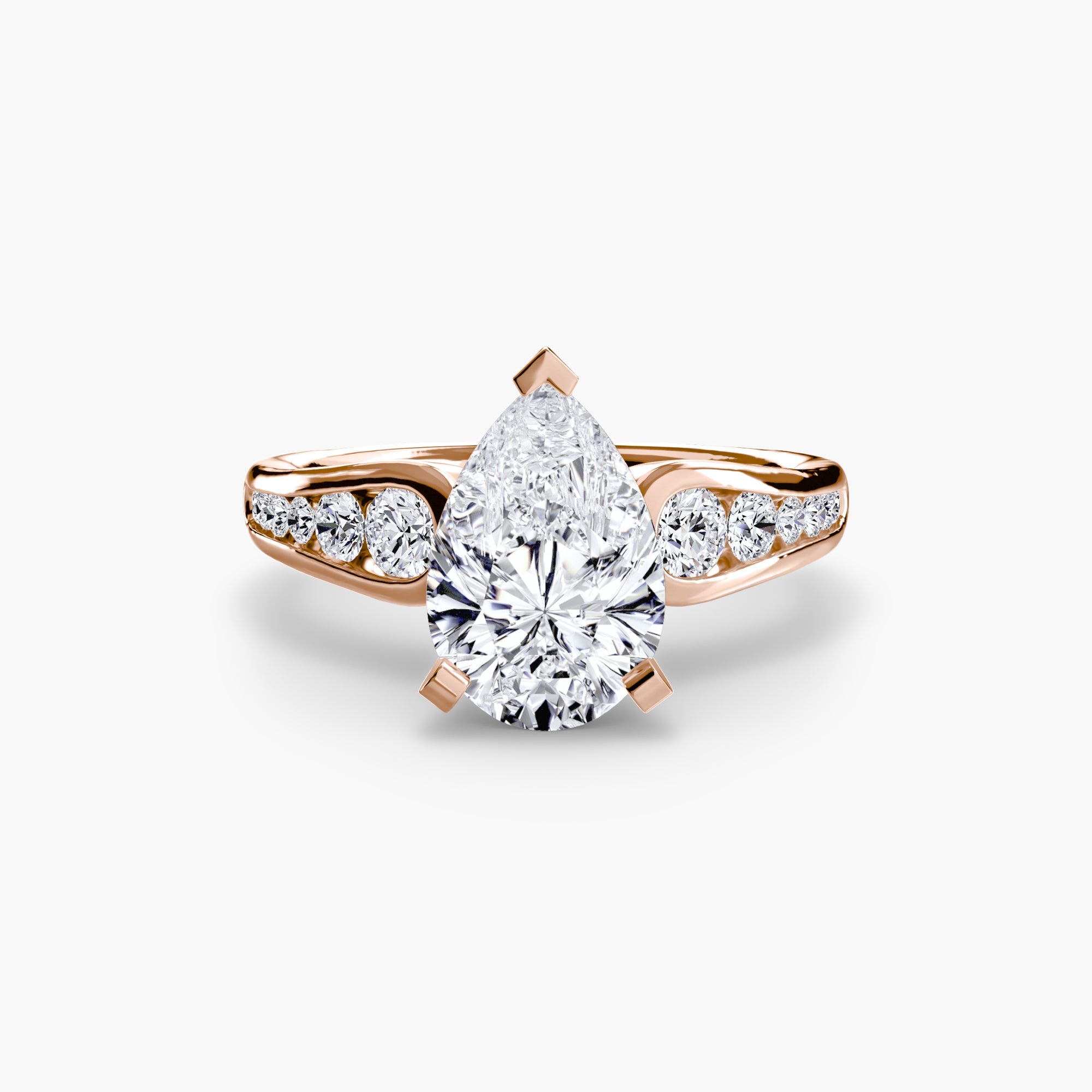 Solitaire with Pavé 2 The Perfect Carat