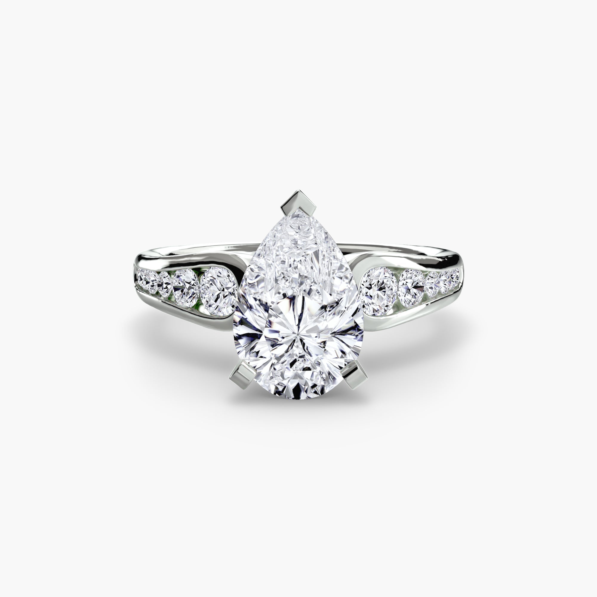 Solitaire with Pavé 2 The Perfect Carat
