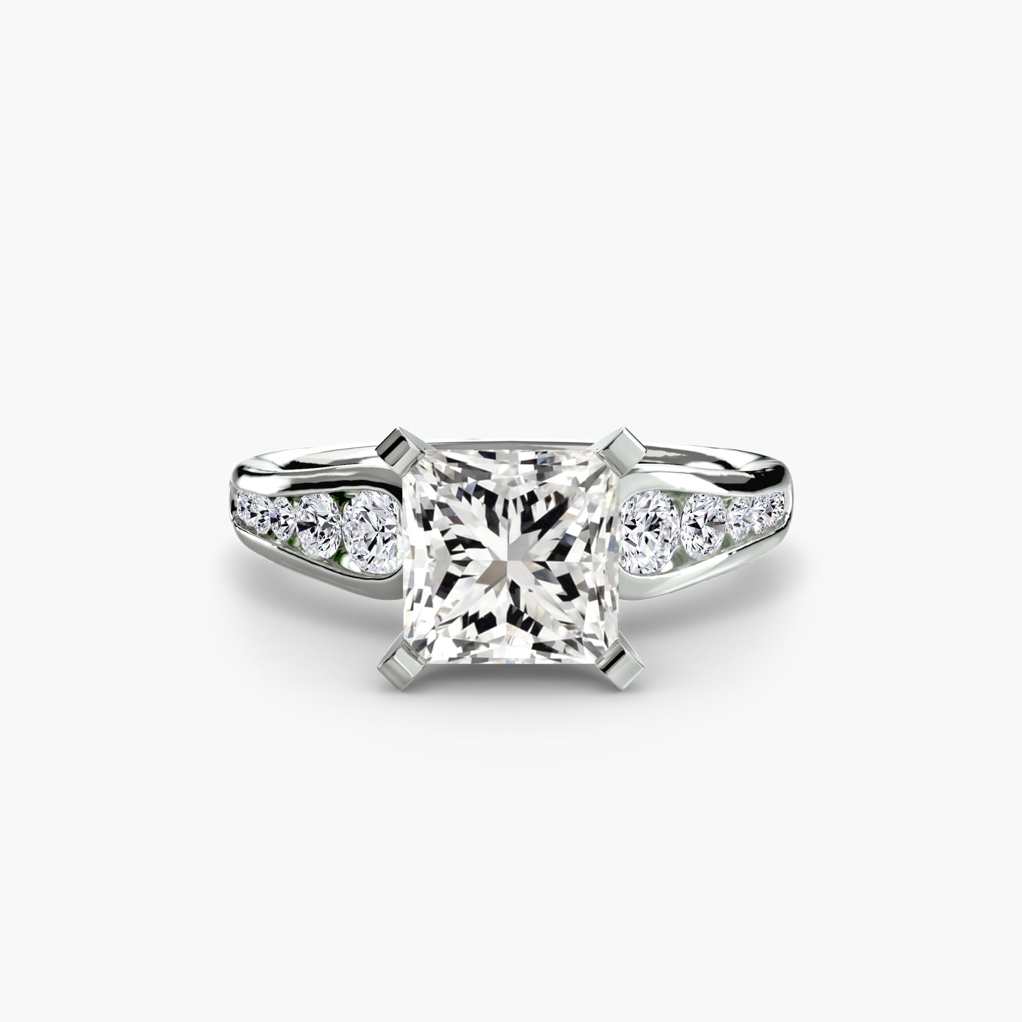 Solitaire with Pavé 2 The Perfect Carat