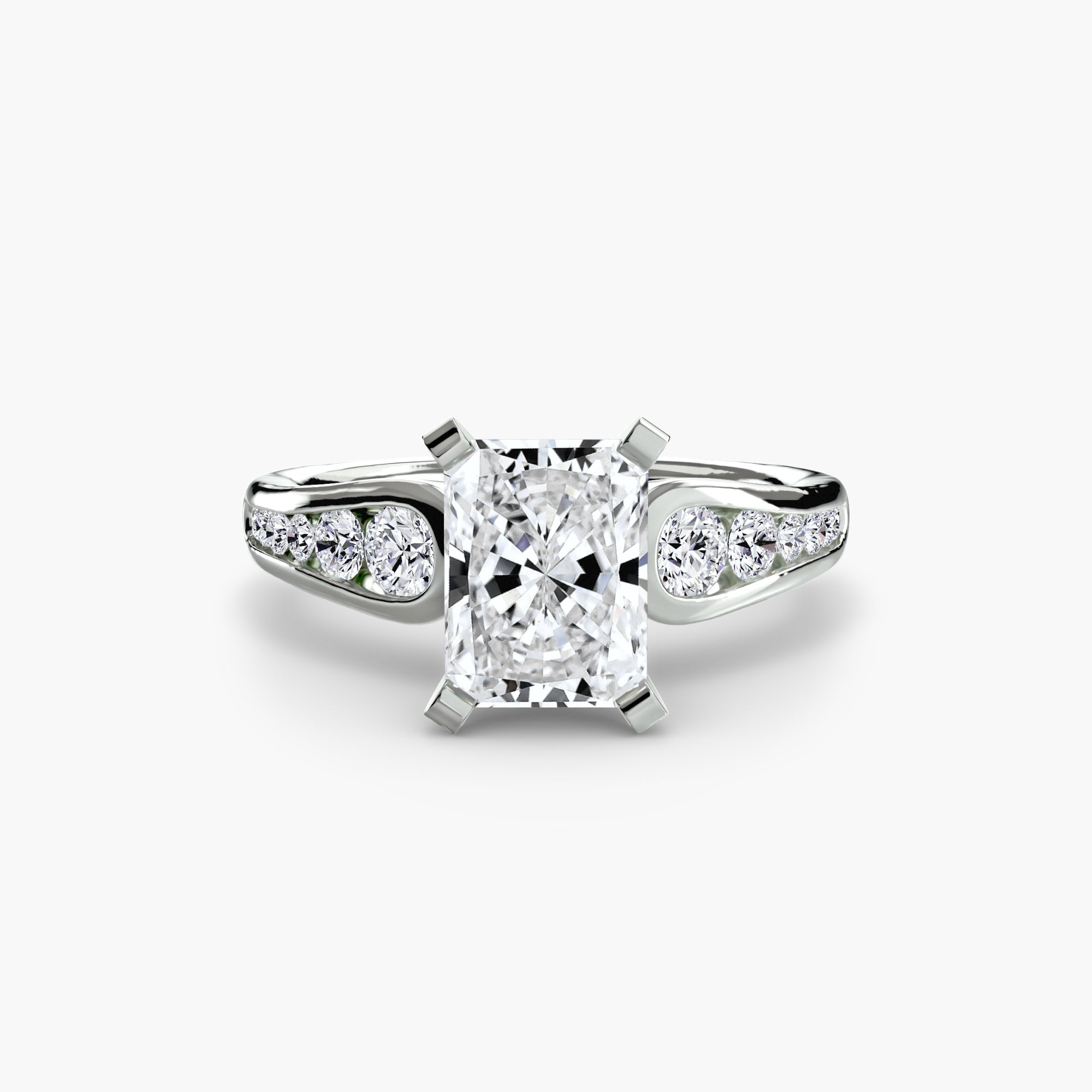 Solitaire with Pavé 2 The Perfect Carat