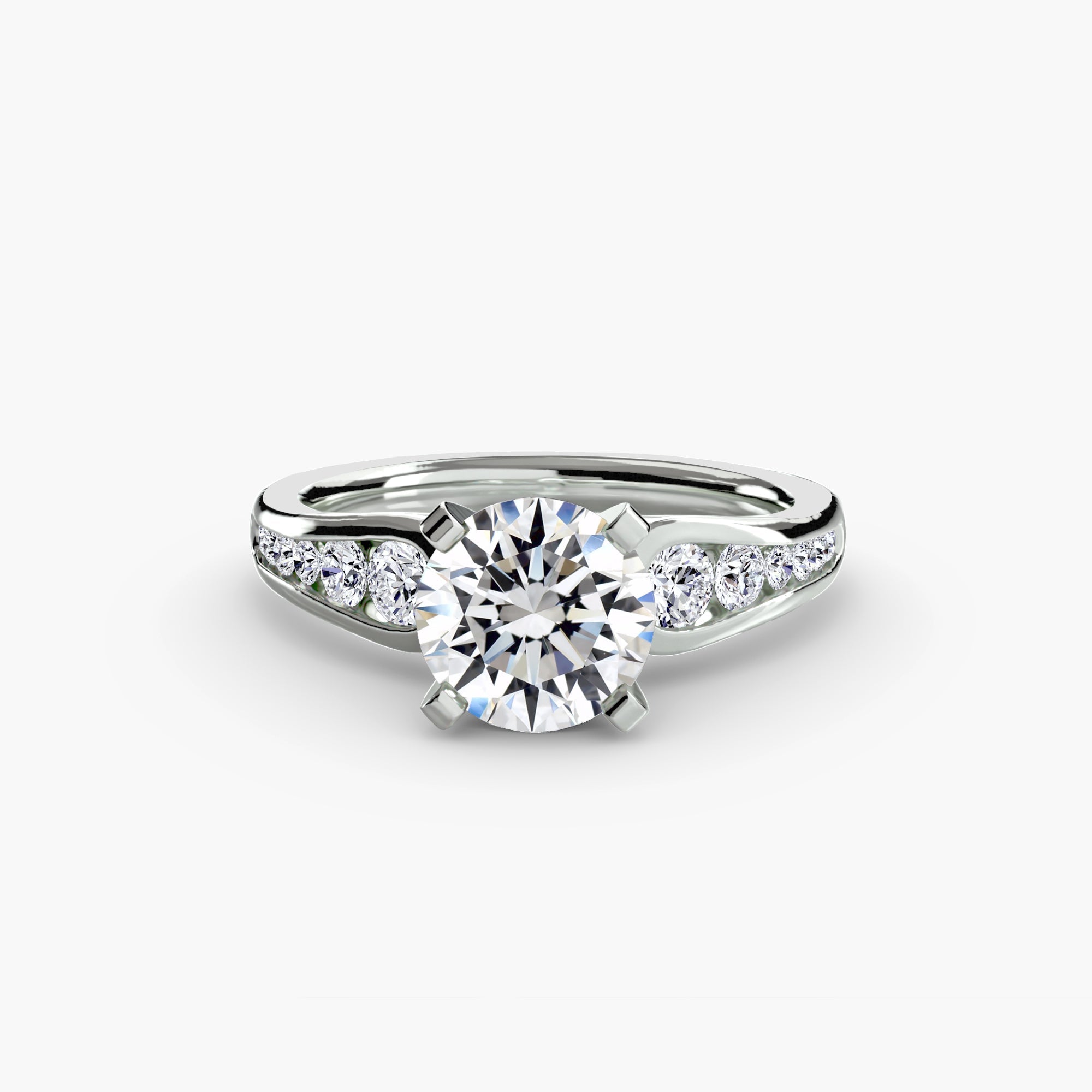 Solitaire with Pavé 2 The Perfect Carat