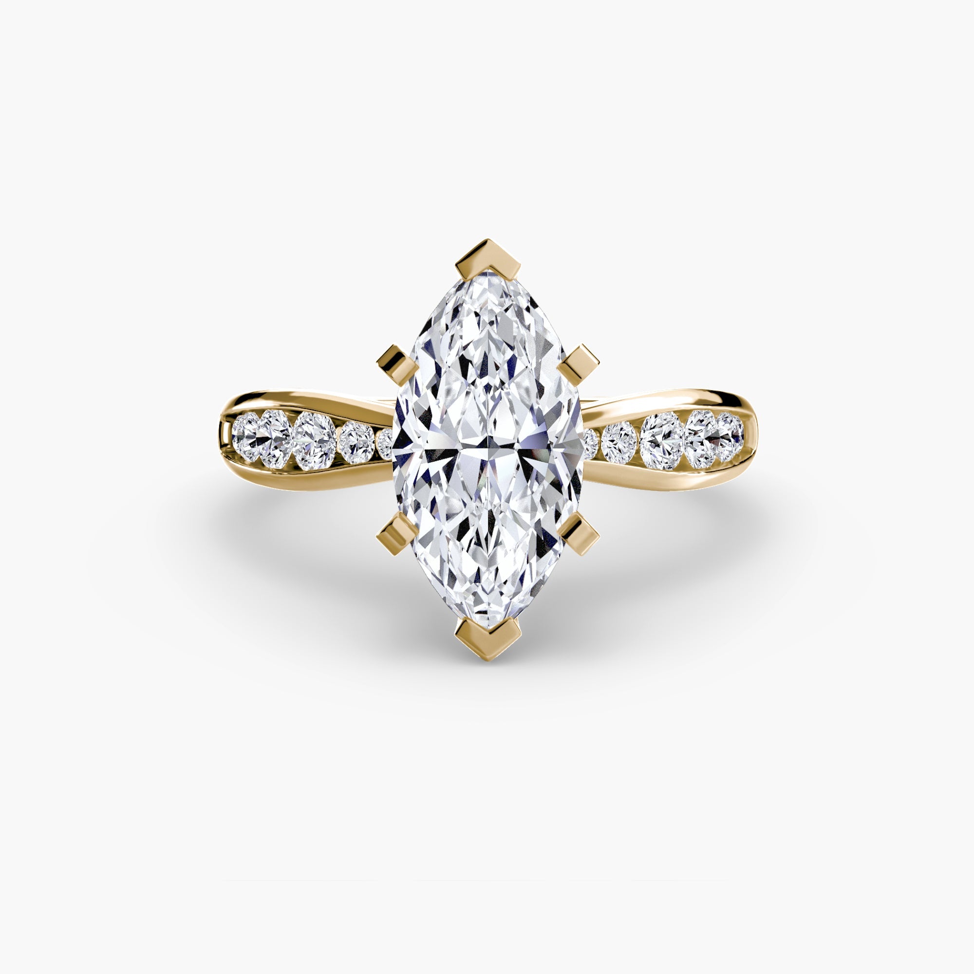 Solitaire with Pavé 3 The Perfect Carat