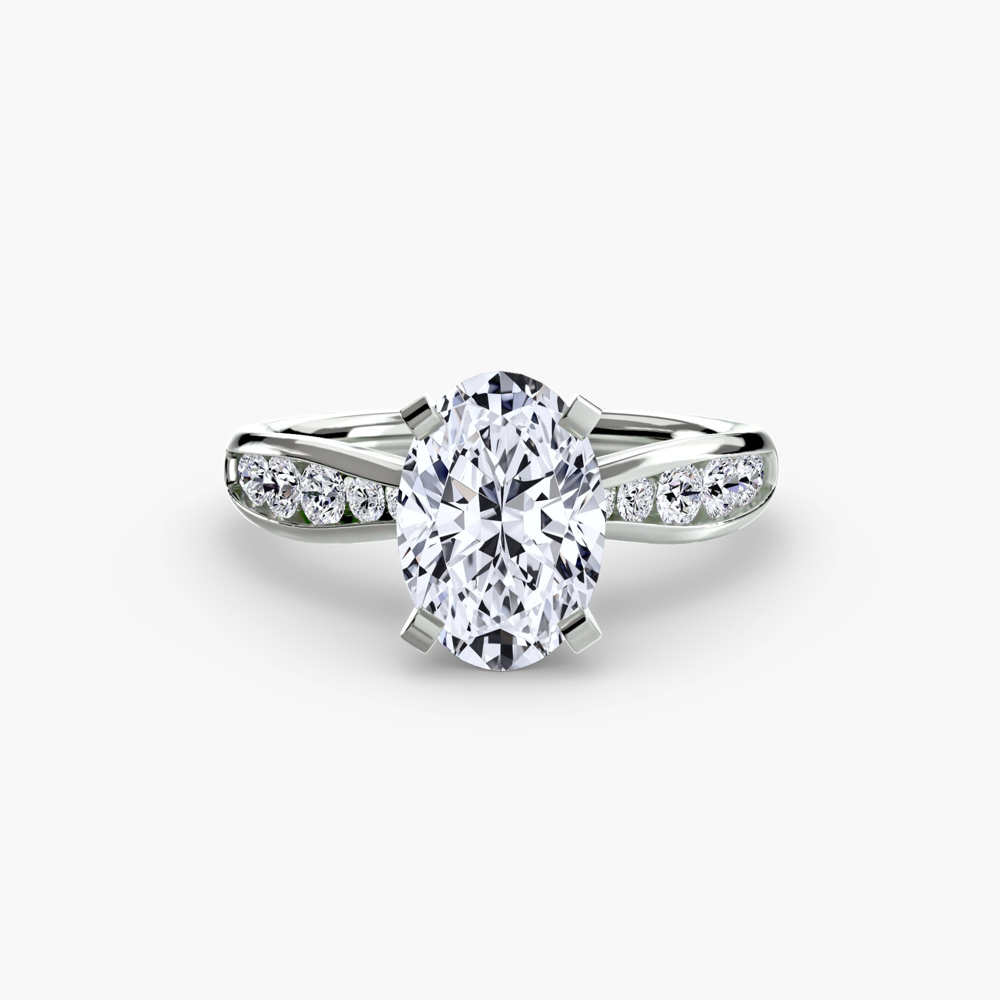 Solitaire with Pavé 3 The Perfect Carat