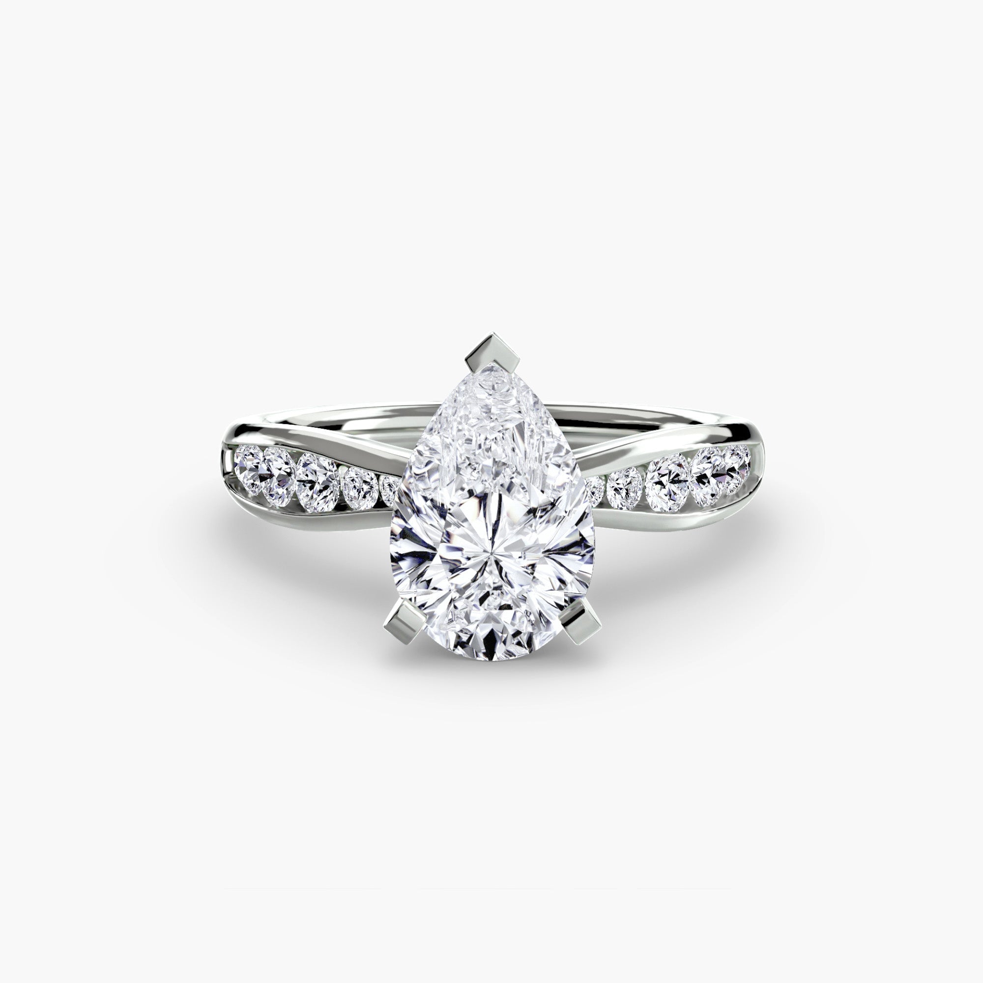 Solitaire with Pavé 3 The Perfect Carat
