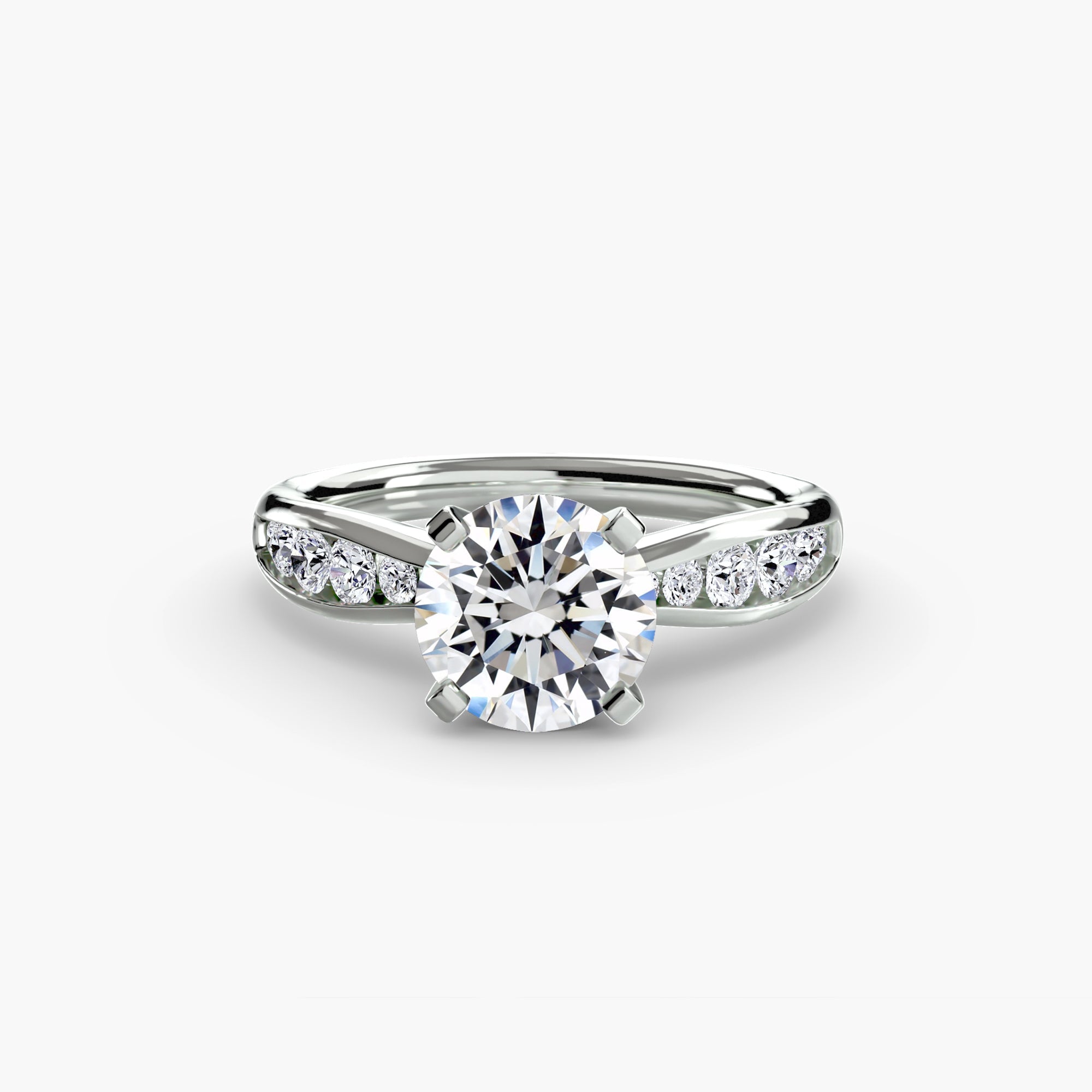 Solitaire with Pavé 3 The Perfect Carat