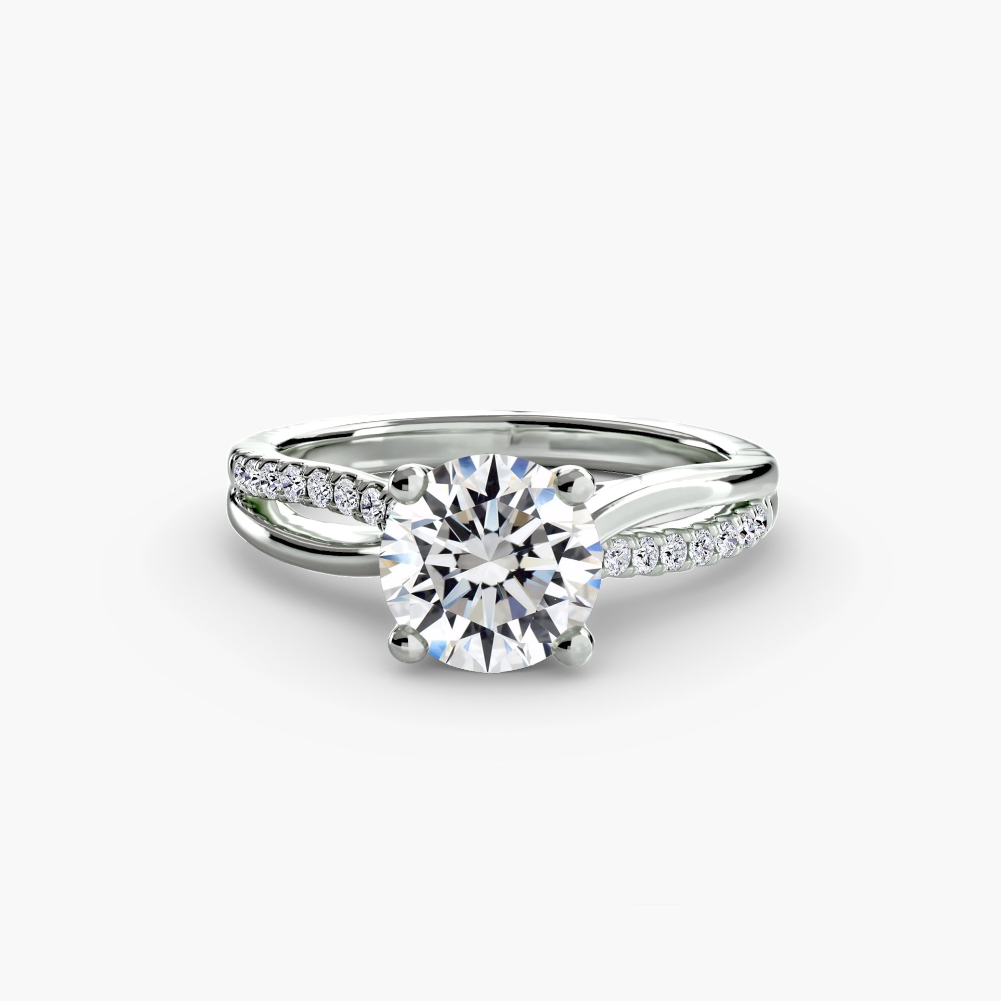 The Split Shank Pavé Solitaire The Perfect Carat
