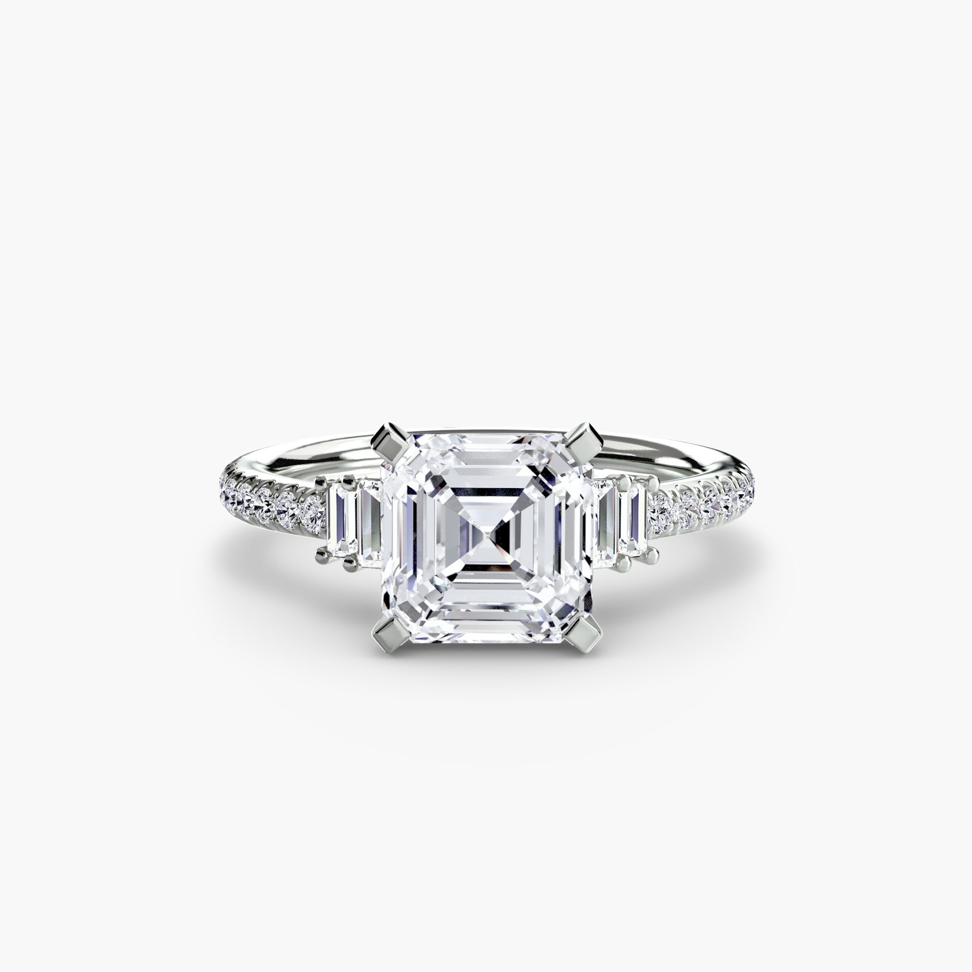 Solitaire with Pavé 4 The Perfect Carat