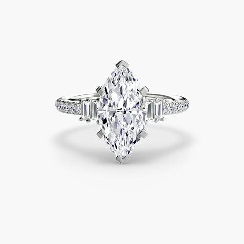 Solitaire with Pavé 4 The Perfect Carat
